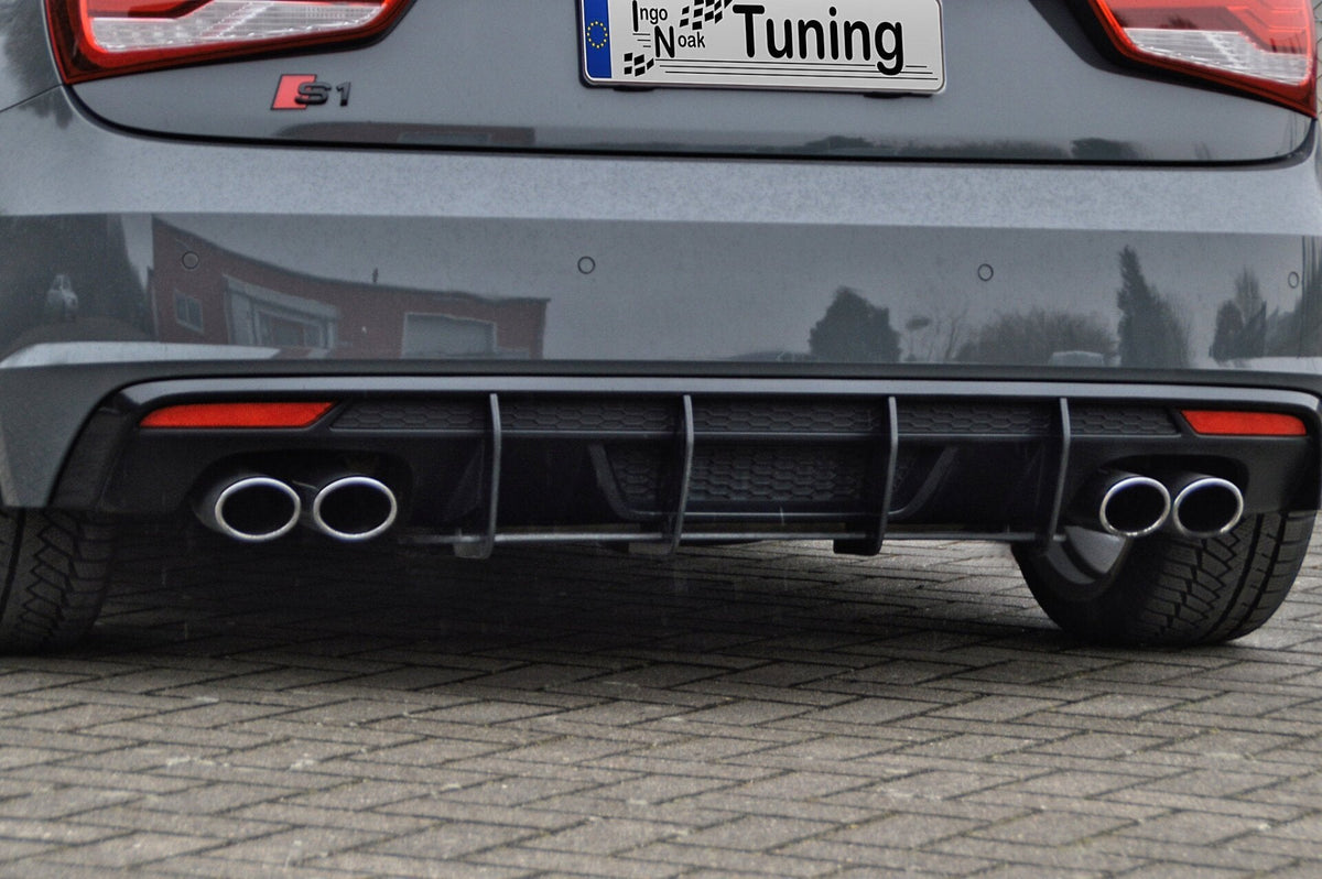 Racing Heckansatz Heckeinsatz Diffusor passend für Audi S1 8X