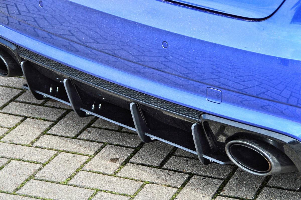 Heckansatz Heckeinsatz Diffusor Heckeinsatz passend für Audi RS3 8V Sportback