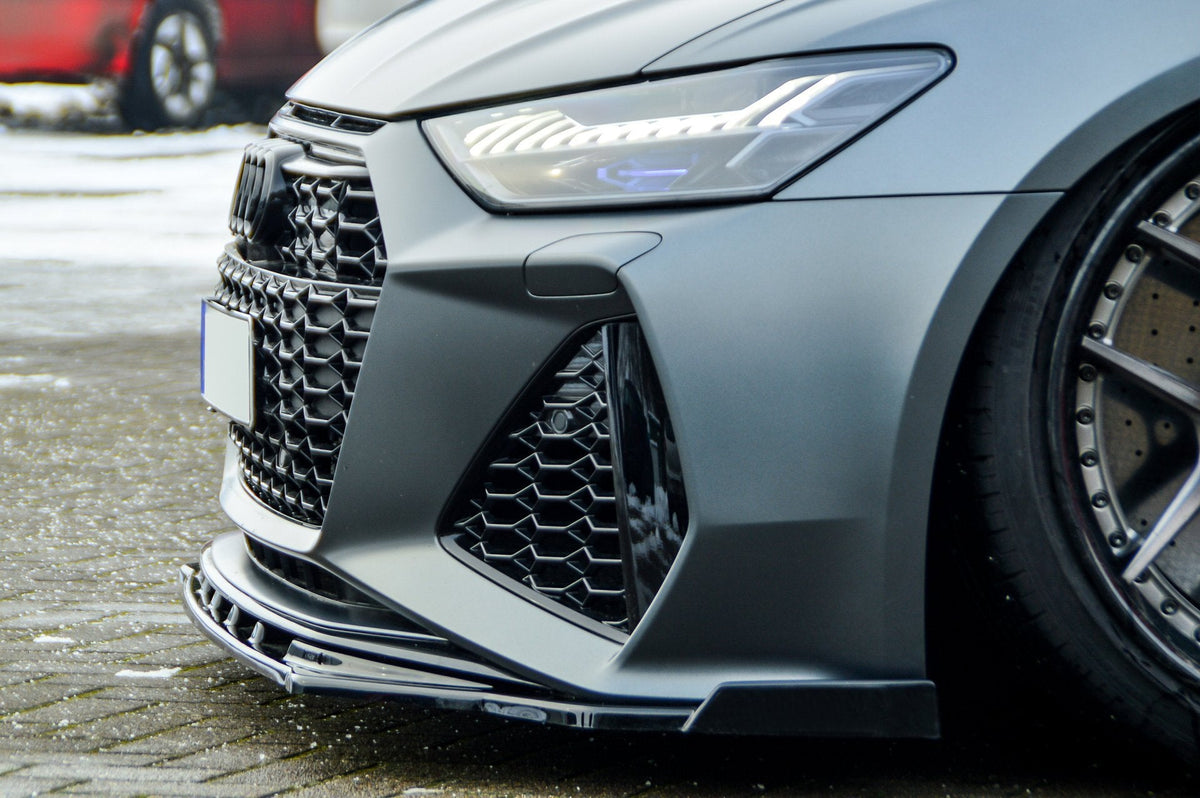 Cup Frontspoilerlippe mit Wing passend für Audi RS6 C8