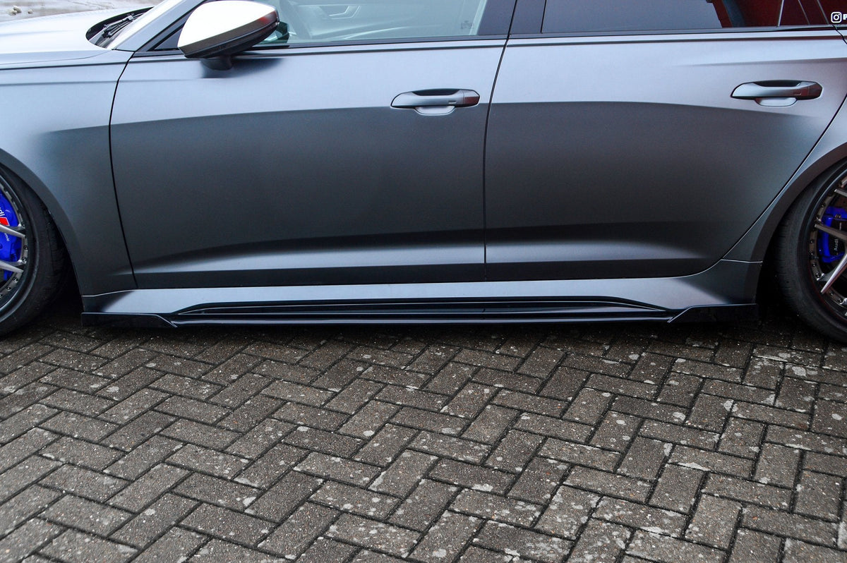 Seitenschweller mit Wing vorne und hinten passend für Audi RS6 C8