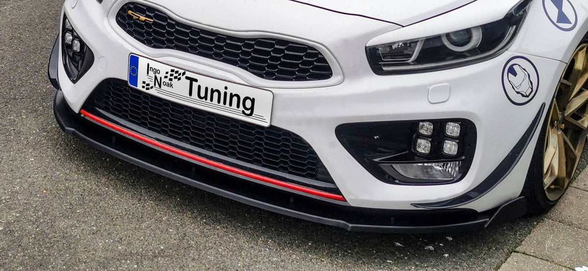 Cup Frontspoilerlippe V.2 mit Wing passend für Kia Ceed GT Pro Ceed GT