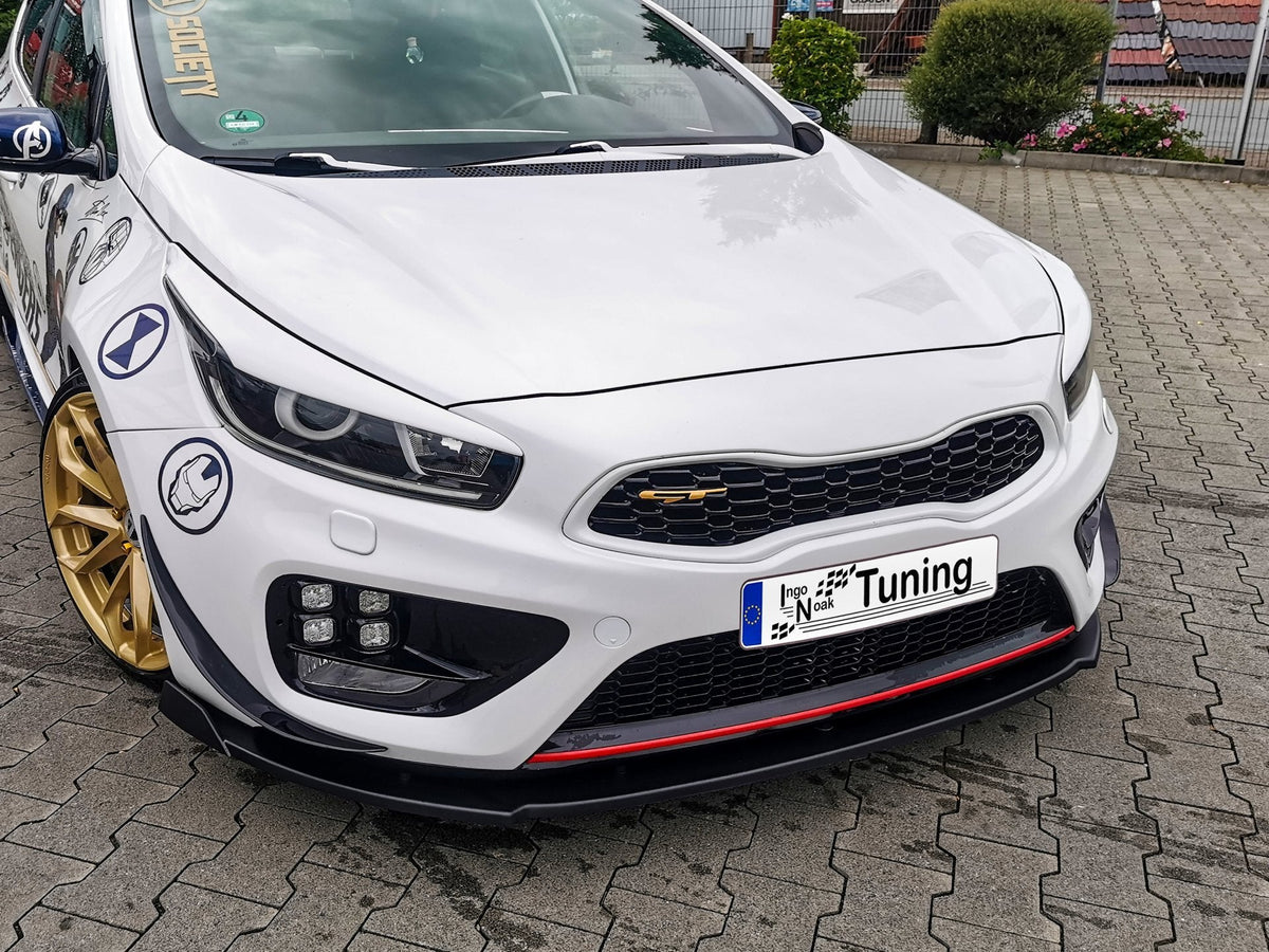 Cup Frontspoilerlippe V.2 mit Wing passend für Kia Ceed GT Pro Ceed GT