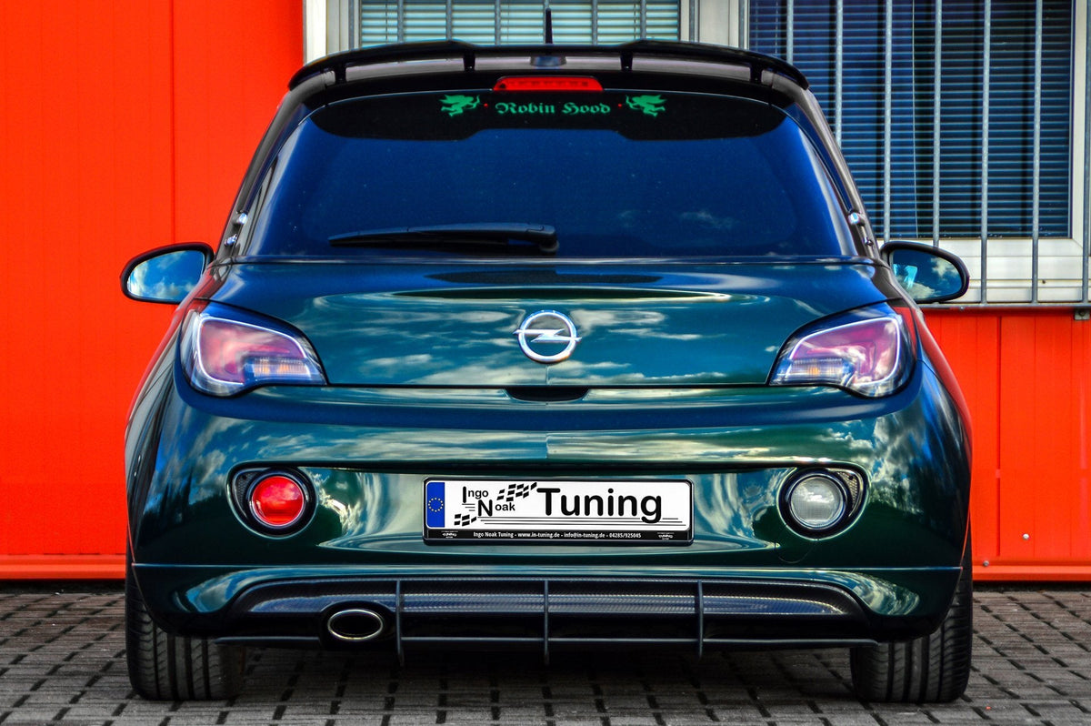 Gefräster Heckansatz mit Finnen passend für Opel Adam S + OPC-Line