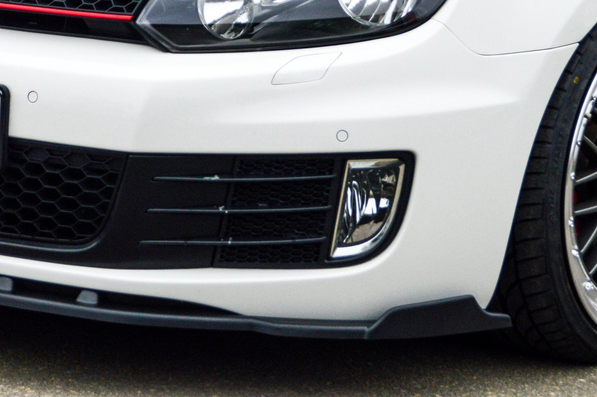 Cup Frontspoilerlippe Phase 2 mit Wing passend für VW Golf 6 1K