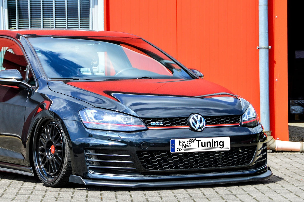 Cup Frontspoilerlippe V.2 mit Wing passend für VW Golf 7 GTI GTD