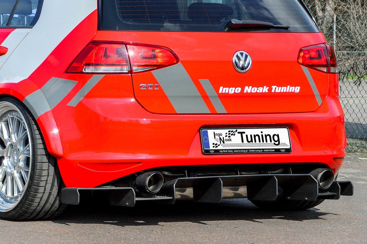 Gefräster Heckansatz mit Seitenteilen passend für VW Golf 7 GTI
