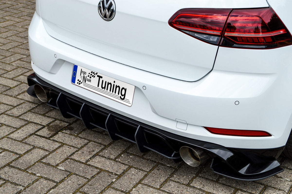 Racing Heckansatz Diffusor mit Seitenteilen passend für VW Golf 7 GTI TCR