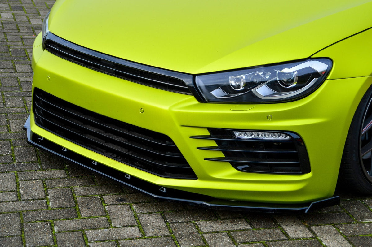 V.2 Cup Frontspoilerlippe mit Wing passend für VW Scirocco R Facelift