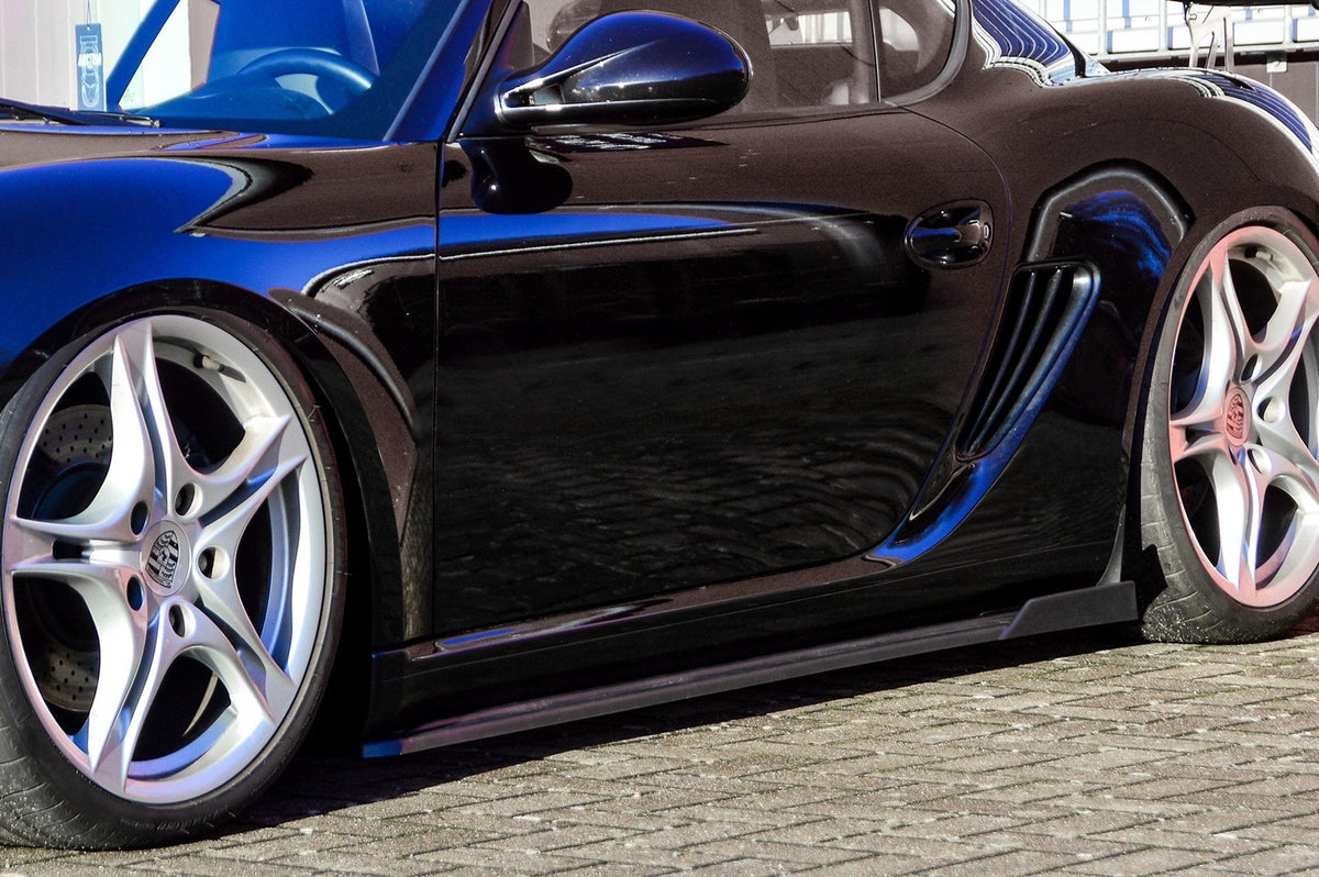Cup Seitenschweller mit Wing aus ABS passend für Porsche Cayman 987