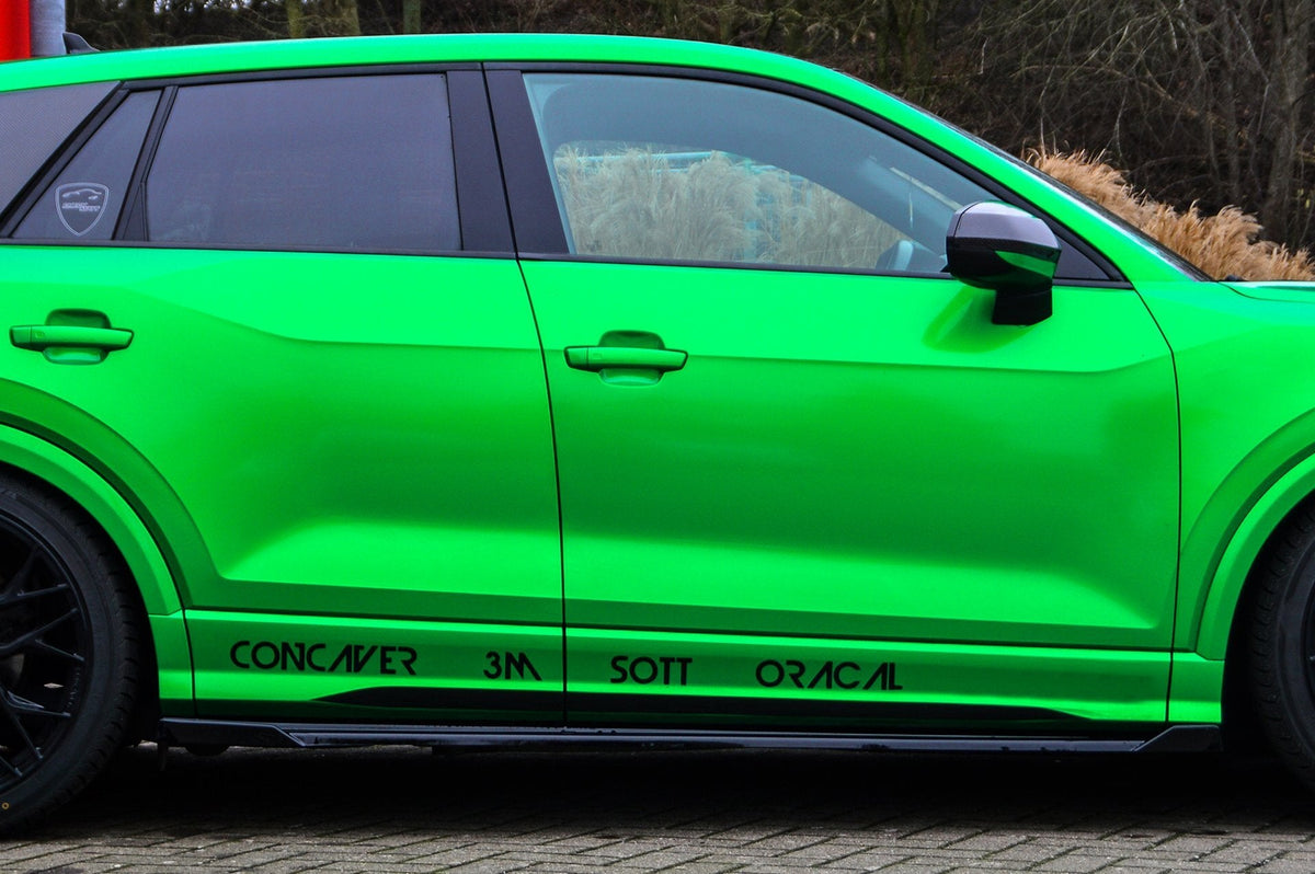 Cup Seitenschweller mit Wing vorne + hinten passend für Audi Q2 GA