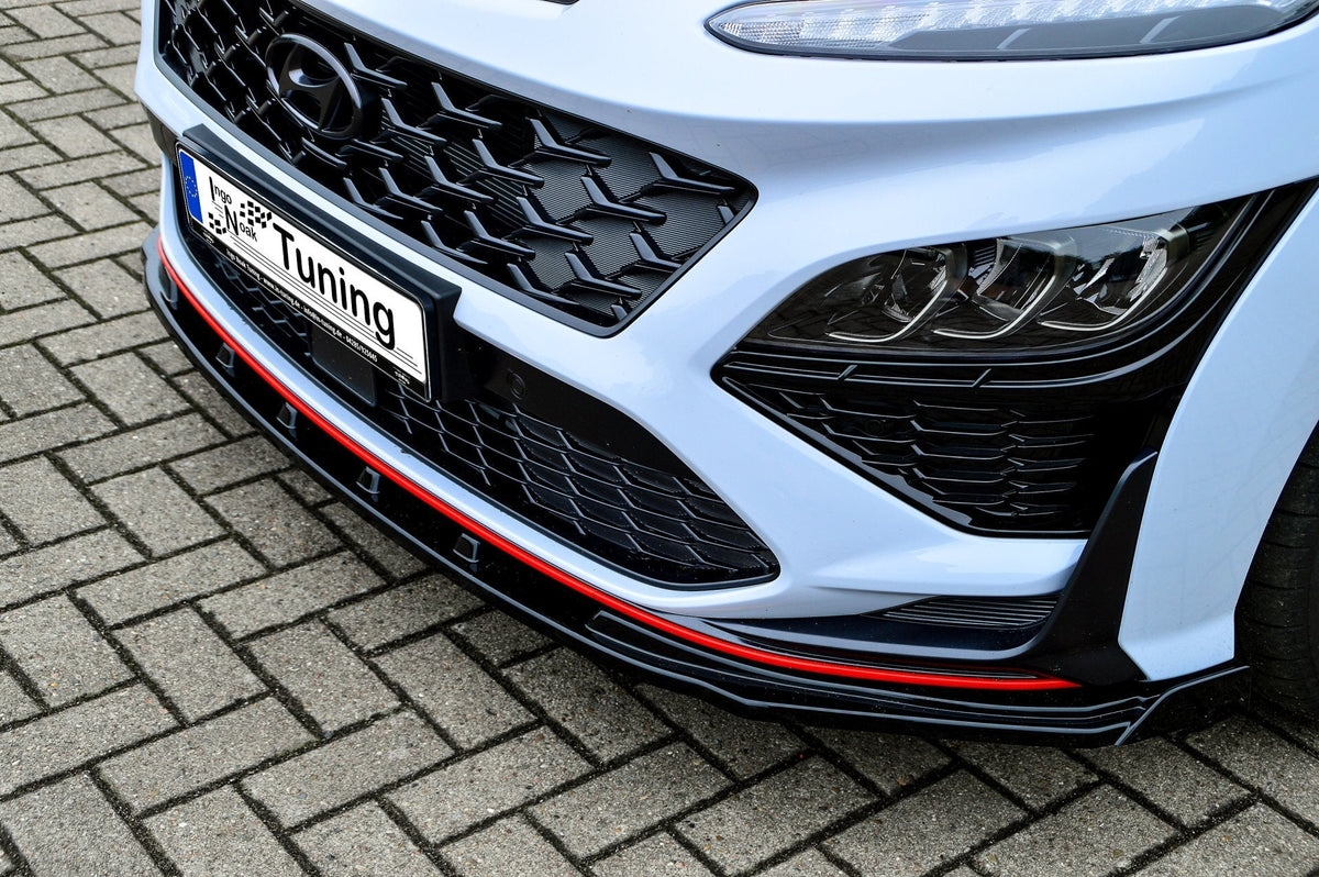 Cup Frontspoilerlippe mit Wing passend für Hyundai Kona N + N-Line