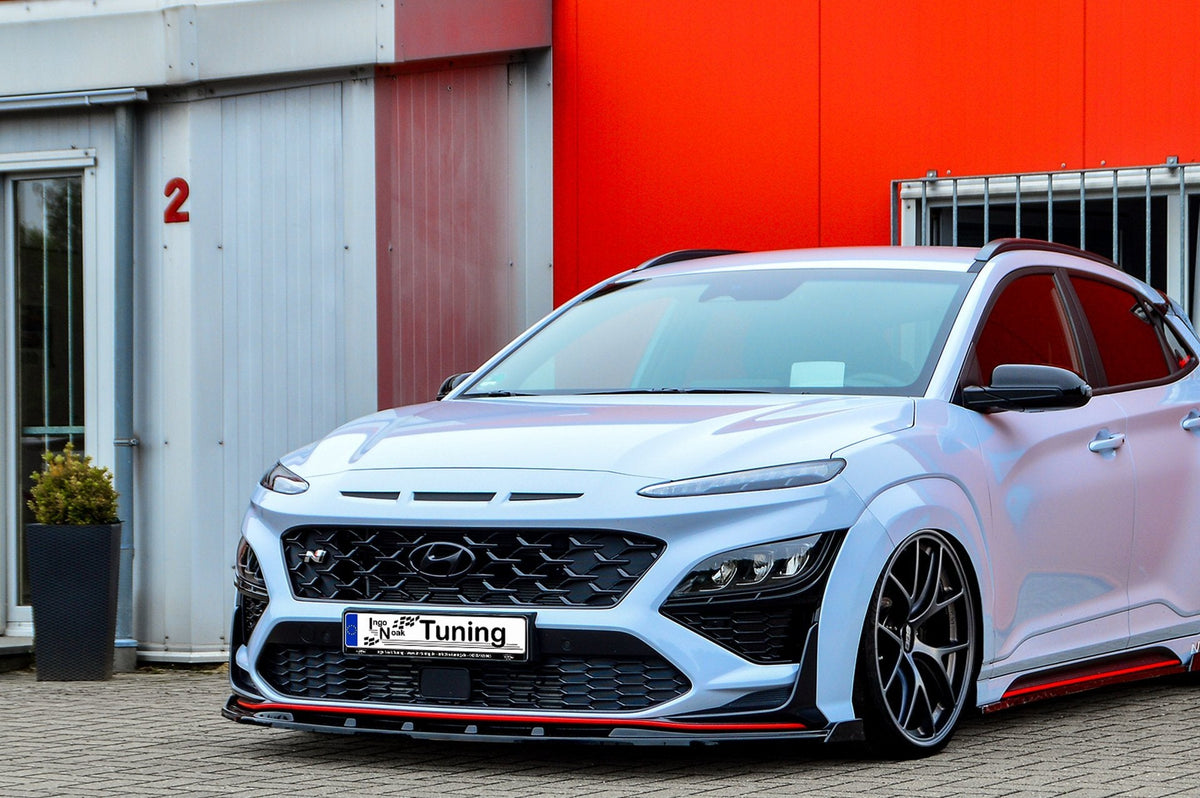 Cup Frontspoilerlippe mit Wing passend für Hyundai Kona N + N-Line