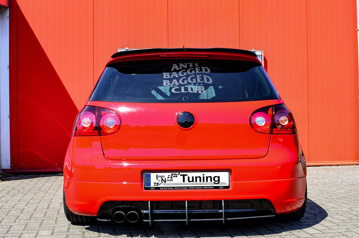 Gefräster Heckansatz mit Finnen passend für VW Golf 5 GTi Edition 30