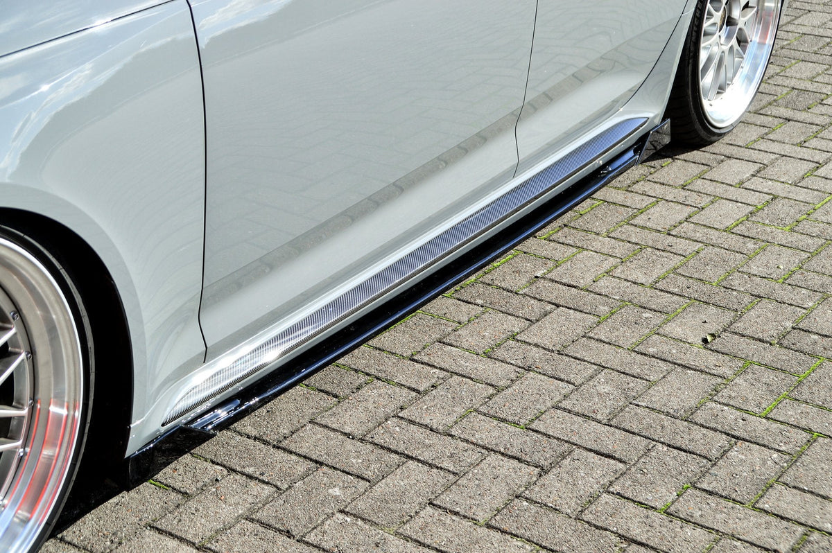 Seitenschweller mit Wing vorne und hinten passend für Audi RS4 B9