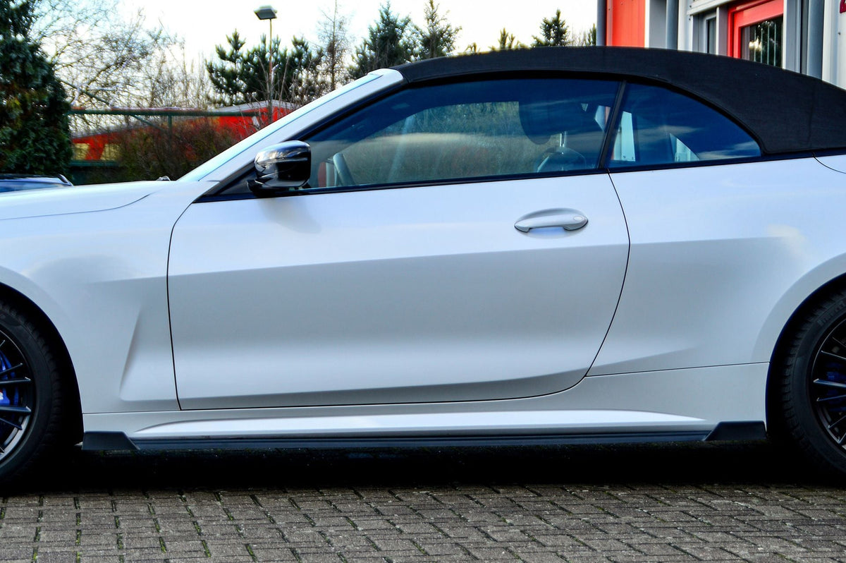 Cup Seitenschweller mit Wings vorne + hinten passend für BMW 4er G22 G23 ohne M-Paket