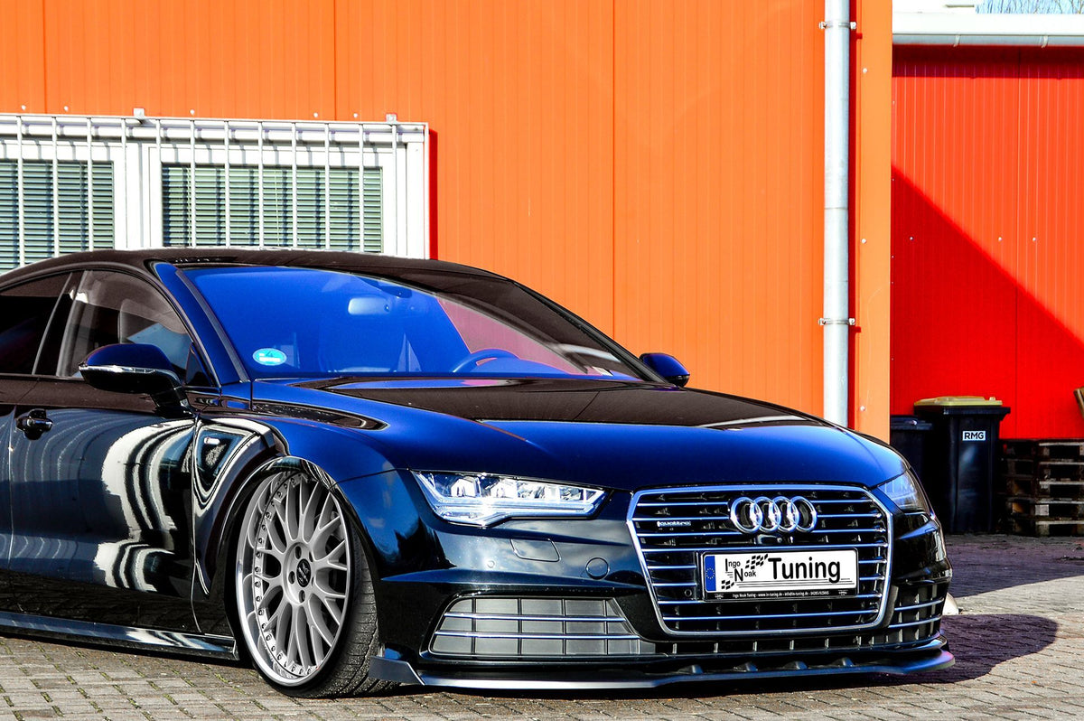 Cup Frontspoilerlippe mit Wings passend für Audi A7 C7 4G Facelift