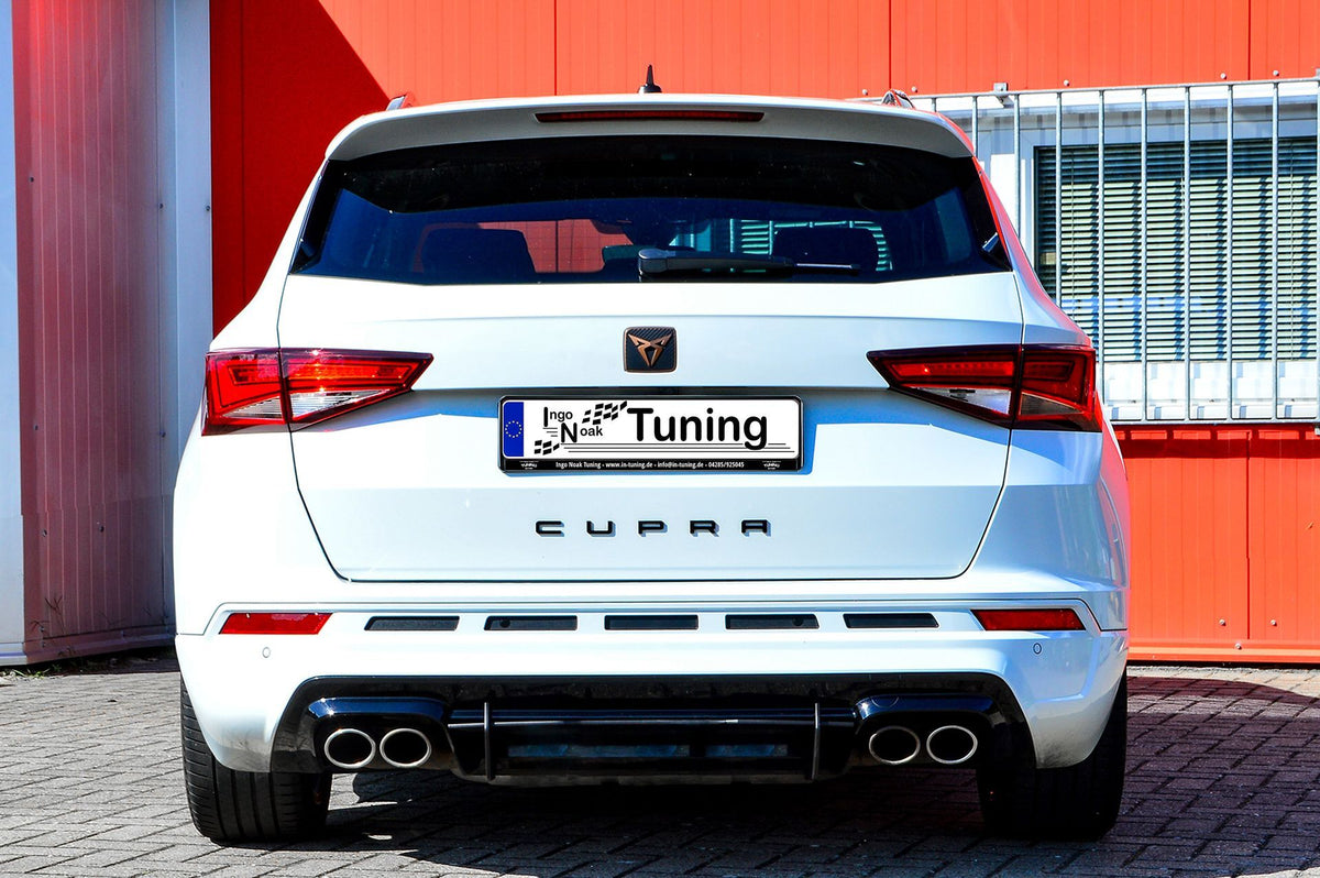 Gefräster Heckansatz Diffusor passend für Cupra Ateca 5FP mit AHK