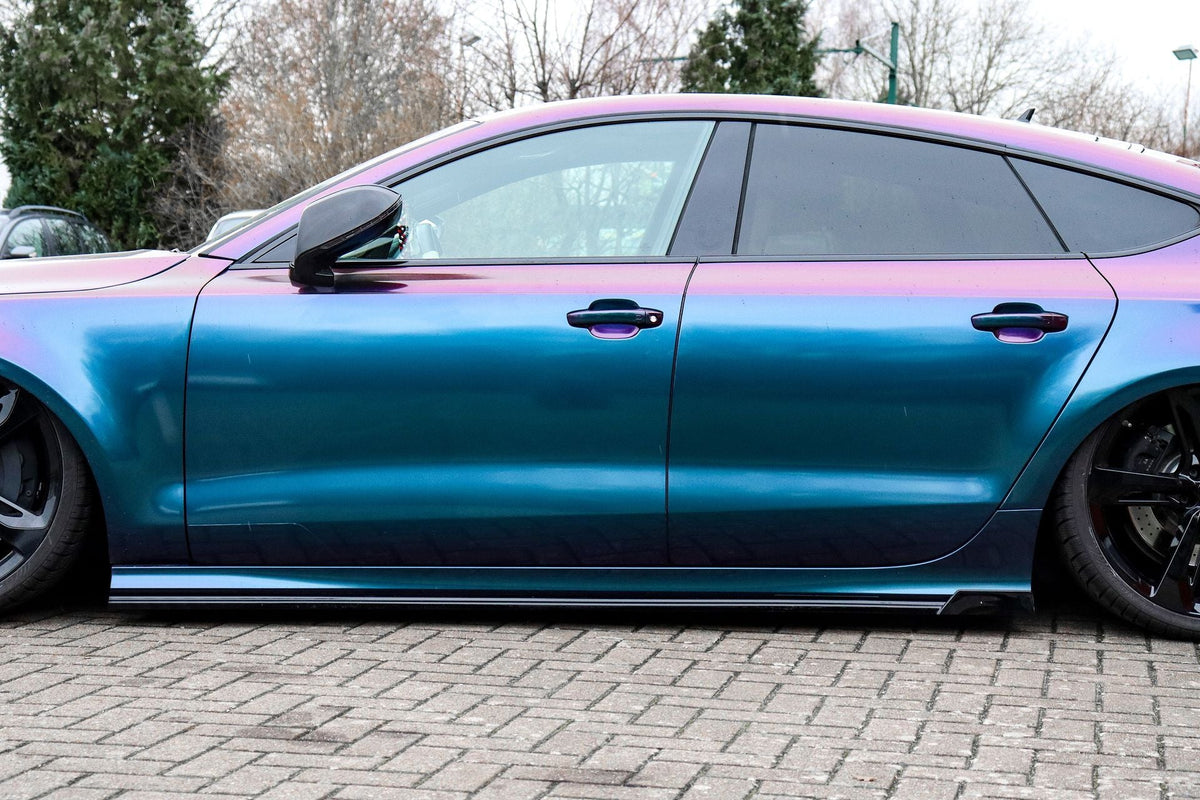 Cup Seitenschweller mit Wings hinten passend für Audi A7 S-Line + S7 C7 4G
