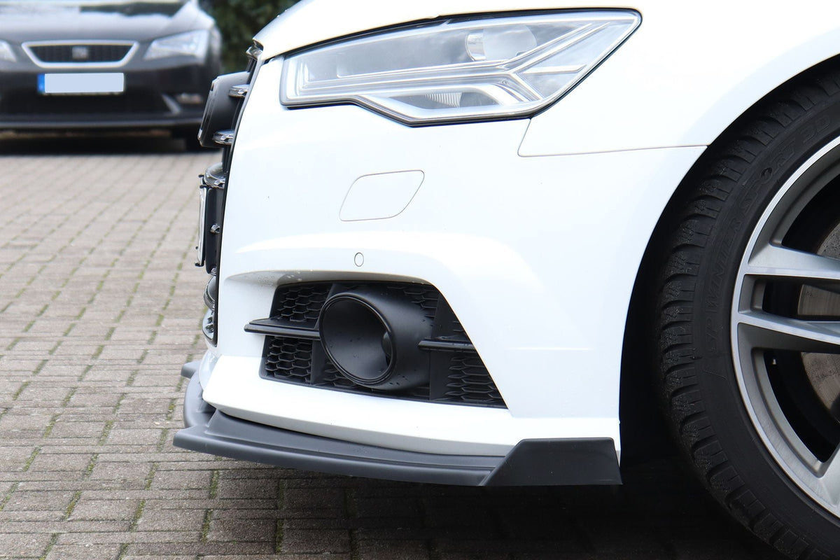 Cup Frontspoilerlippe mit Wings passend für Audi A6 S-Line+ S6 4G C7