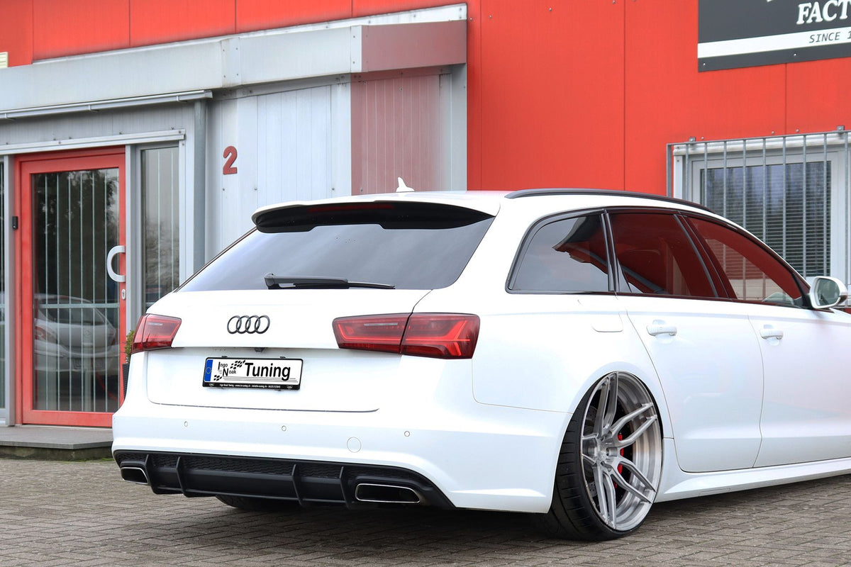 Gefräster Heckansatz aus ABS passend für Audi A6 C7 4G mit S-Line