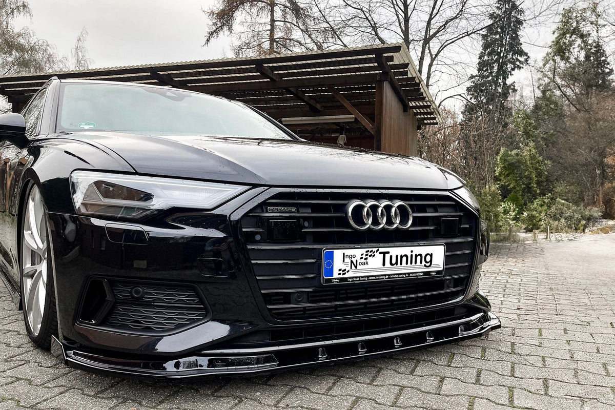 Cup Frontspoilerlippe mit Wings passend für Audi A6 4K C8