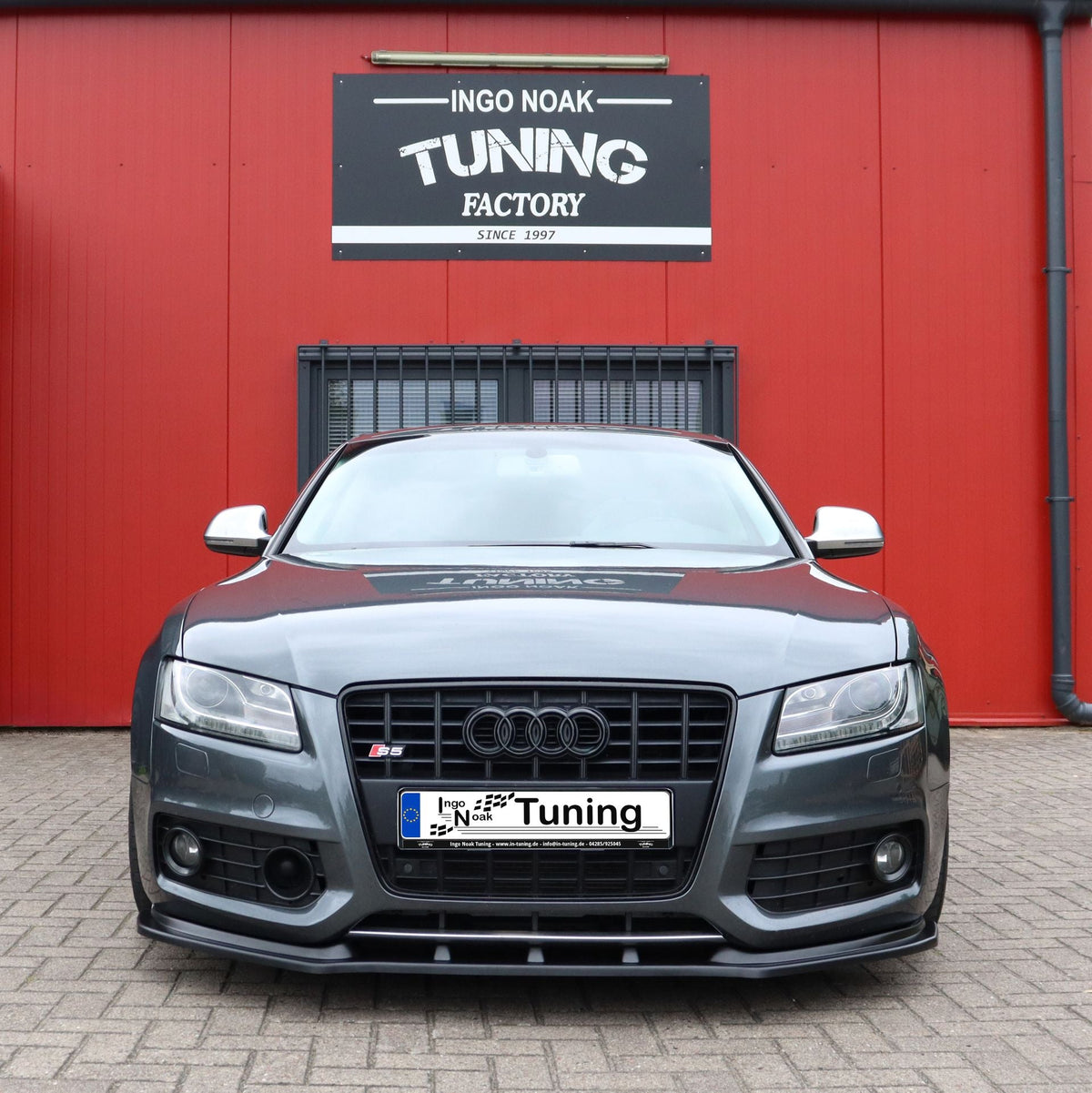 Cuplippe Frontspoilerlippe aus ABS passend für Audi A5 B8
