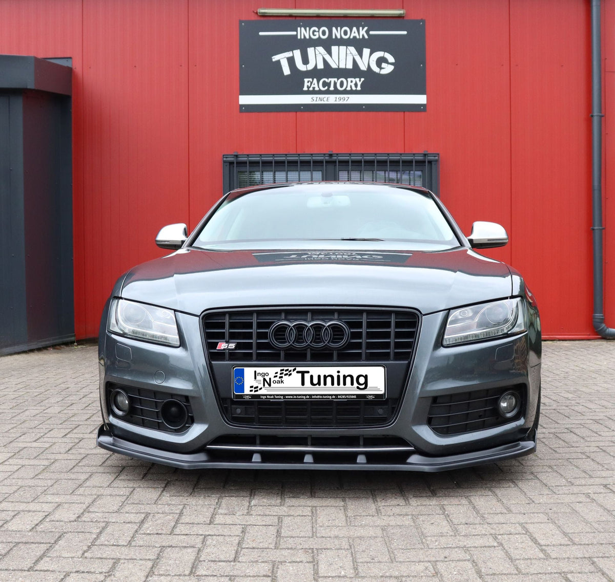 Cuplippe Frontspoilerlippe mit Wings aus ABS passend für Audi A5 B8