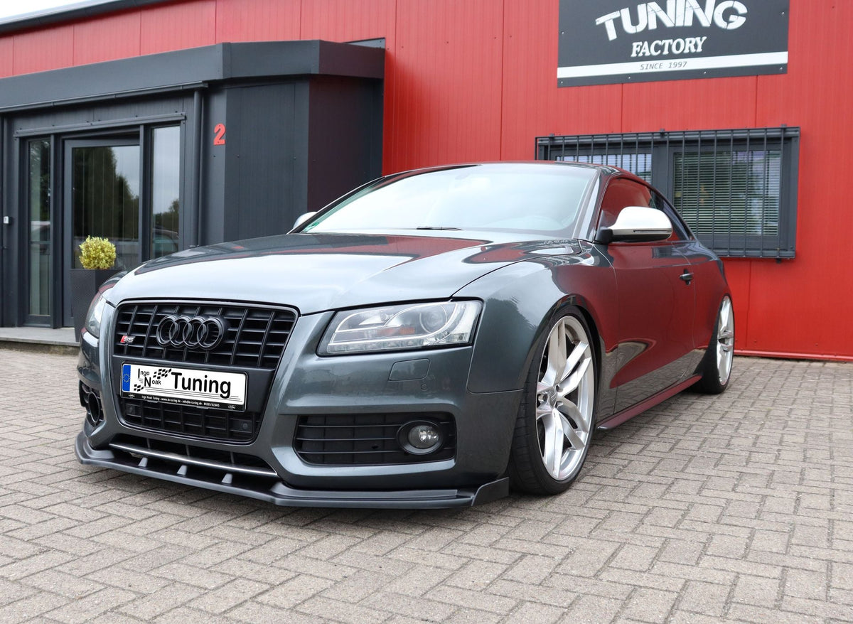 Cuplippe Frontspoilerlippe mit Wings aus ABS passend für Audi A5 B8