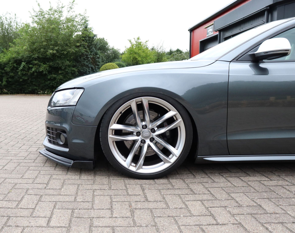 Cuplippe Frontspoilerlippe mit Wings aus ABS passend für Audi A5 B8