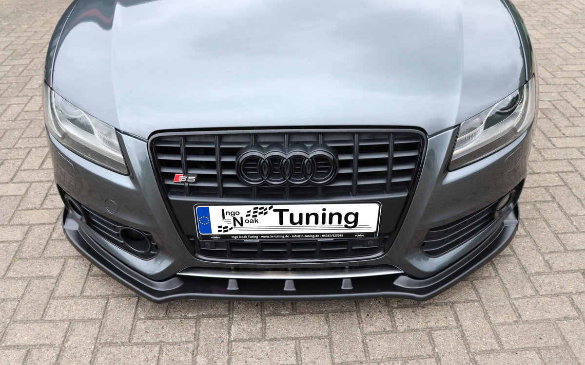 Cuplippe Frontspoilerlippe mit Wings aus ABS passend für Audi S5 B8