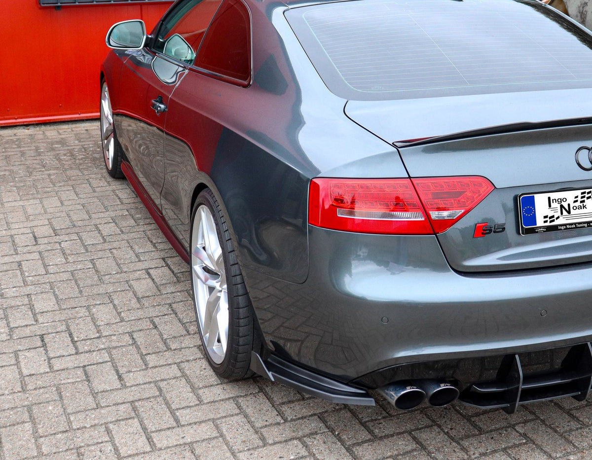 Heckansatz Seitenteile aus ABS mit Wings passend für Audi S5 B8 nur für Cabrio/Coupe