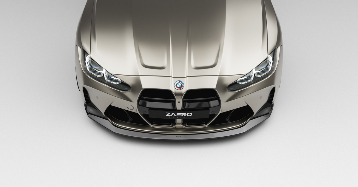 EVO-S Frontlippe passend für BMW M3 M4 G8X in Glanzschwarz