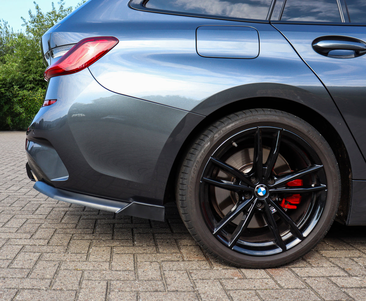 Heckansatz Seitenteile mit Wing aus ABS passend für BMW 3er G20 G21 M-Paket