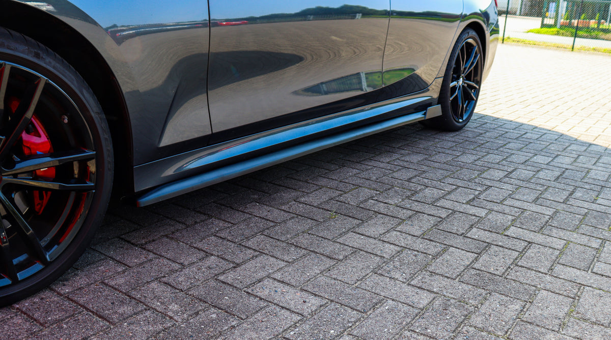 Seitenschweller mit Wing hinten aus ABS passend für BMW 3er G20 G21 M-340i