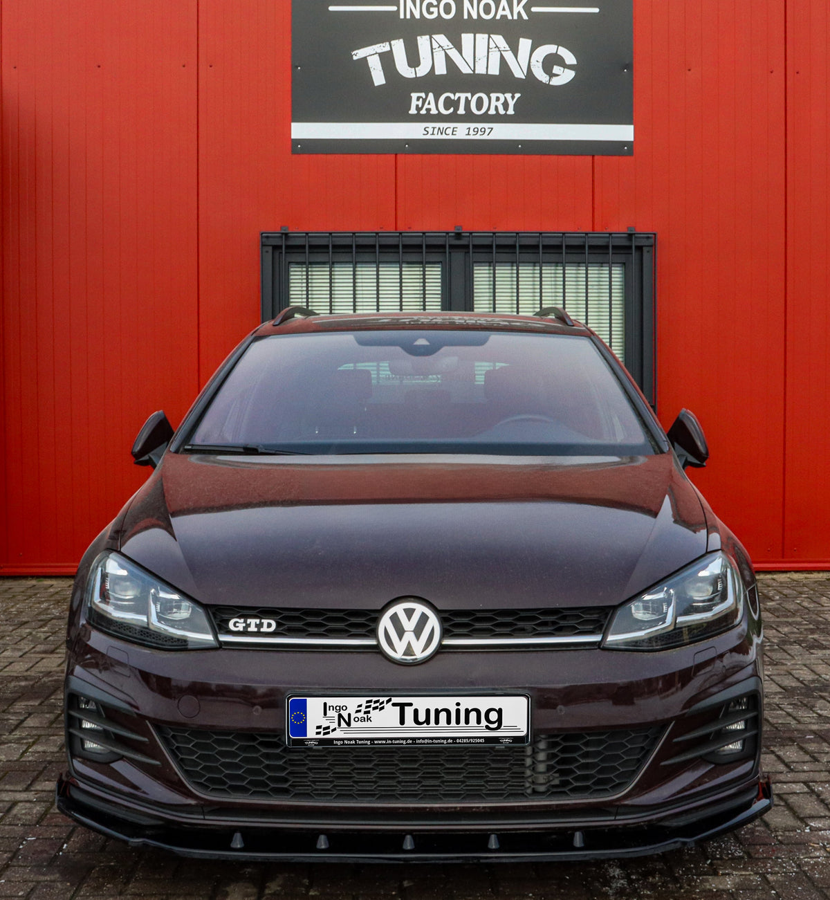 Cup Frontspoilerlippe + Wings passend für VW Golf 7 GTI+GTD AU Facelift