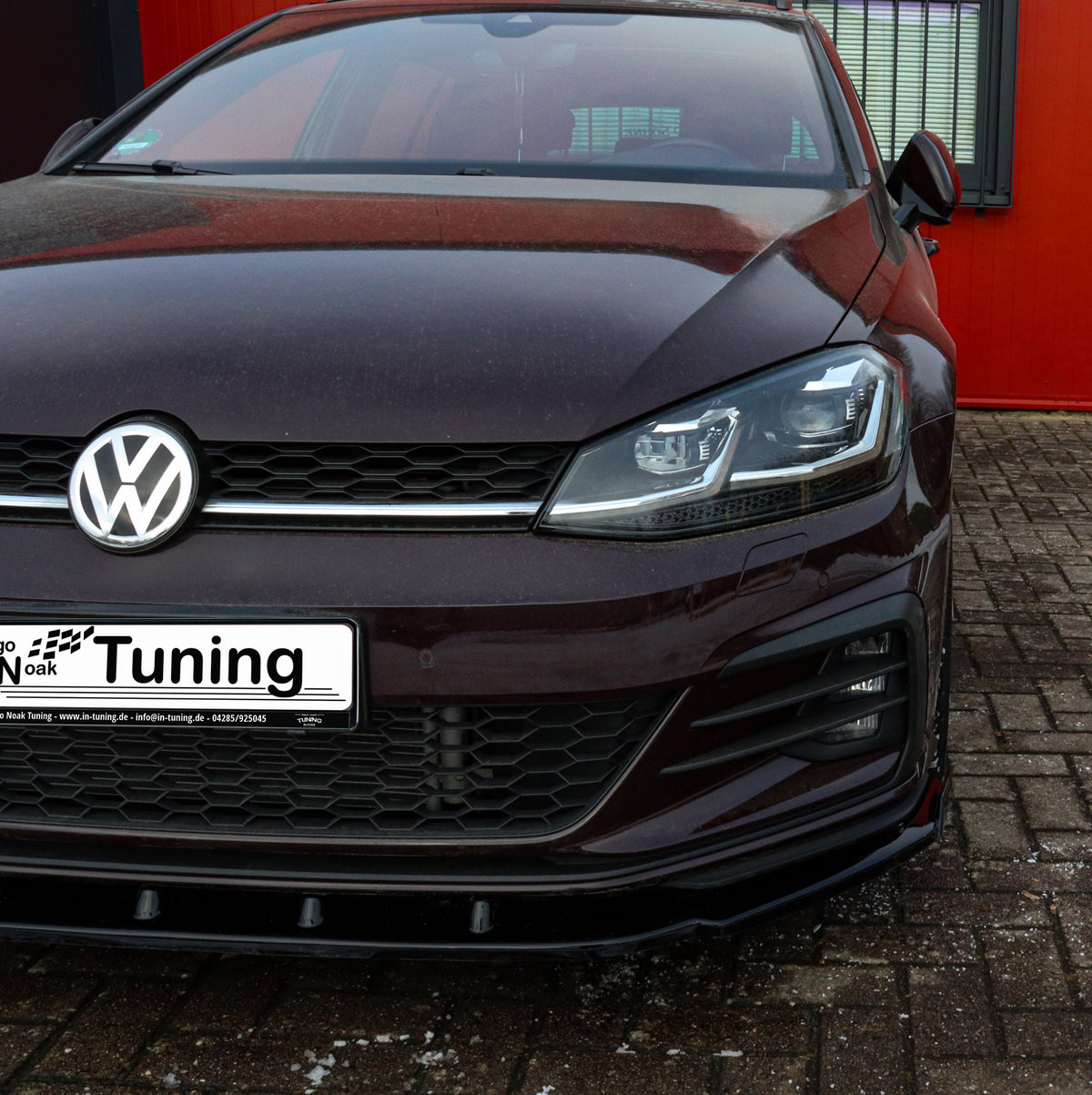 Cup Frontspoilerlippe mit Wings passend für VW Golf 7 GTD Variant Facelift