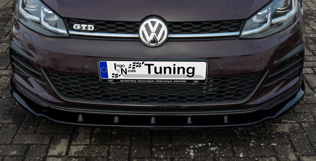 Cup Frontspoilerlippe + Wings passend für VW Golf 7 GTI+GTD AU Facelift