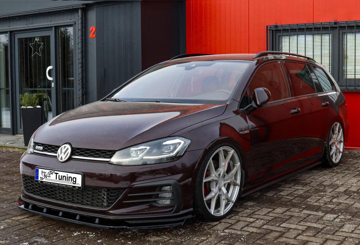 Cup Frontspoilerlippe + Wings passend für VW Golf 7 GTI+GTD AU Facelift