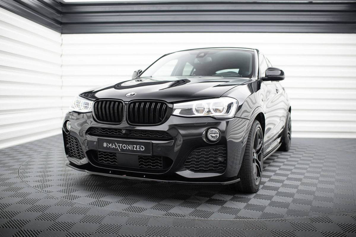 Maxton Design - Cup Spoilerlippe Front Ansatz für BMW X4 M Paket - Aerowerk.