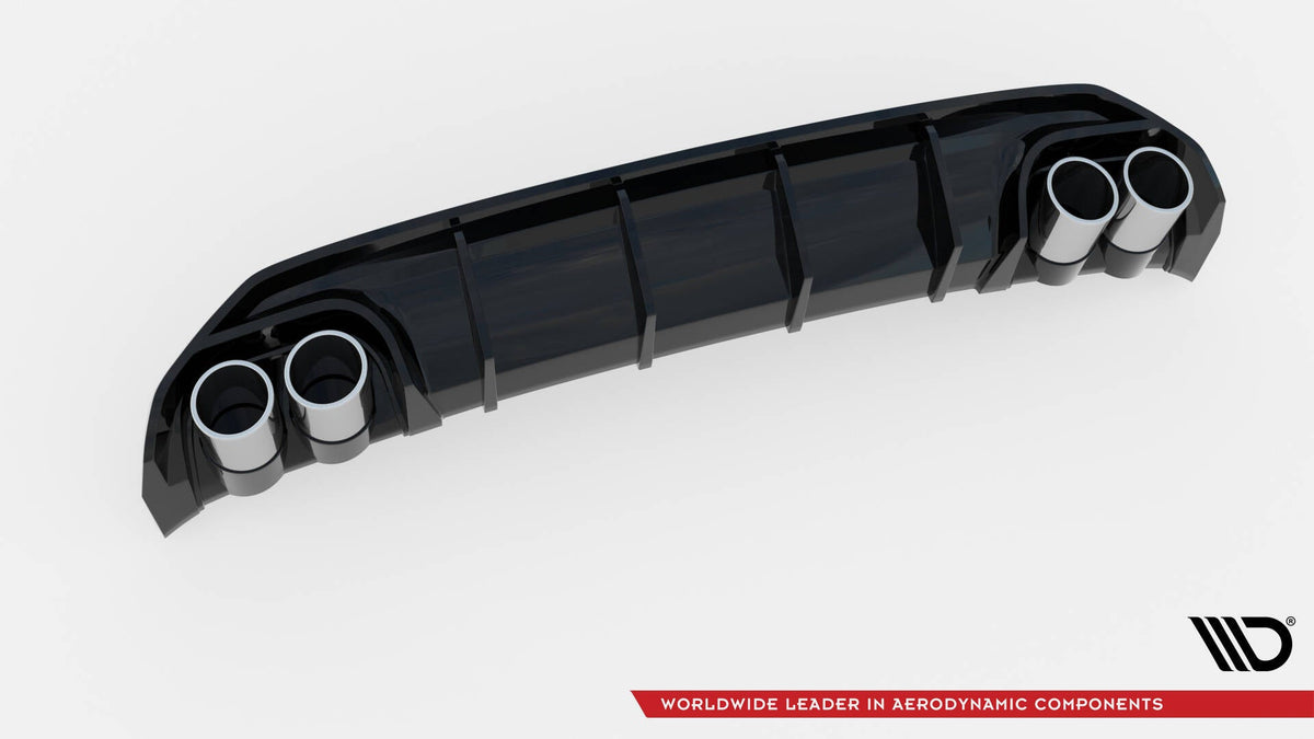 Maxton Design - Diffusor Heck Ansatz + Endrohre für Audi A3 S - Line Limousine 8Y - Aerowerk.
