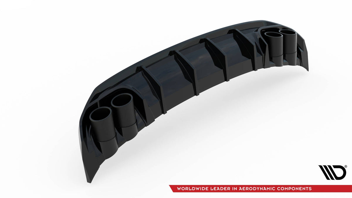 Maxton Design - Diffusor Heck Ansatz + Endrohre für Audi A3 S - Line Sportback 8Y - Aerowerk.
