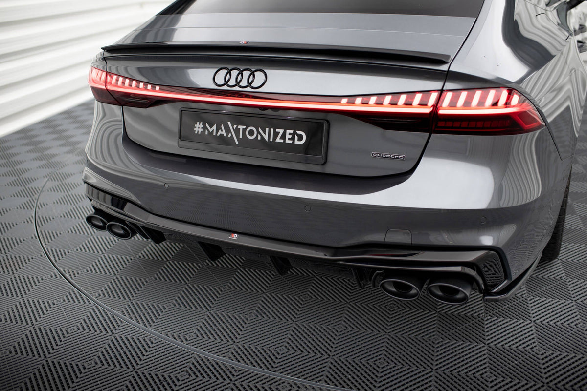 Maxton Design - Diffusor Heck Ansatz + Endrohre für Audi A7 S - Line C8 / S7 C8 / C8 Facelift / S7 Facelift - Aerowerk.