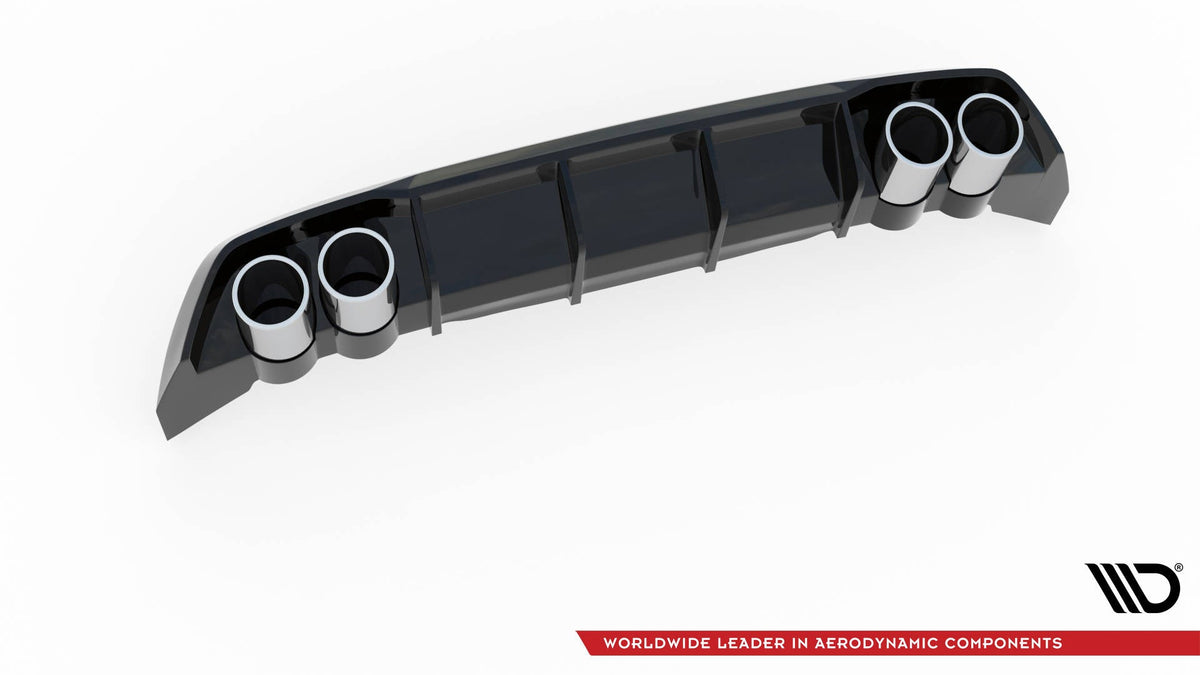 Maxton Design - Diffusor Heck Ansatz + Endrohre für Seat Leon FR Hatchback Mk4 - Aerowerk.