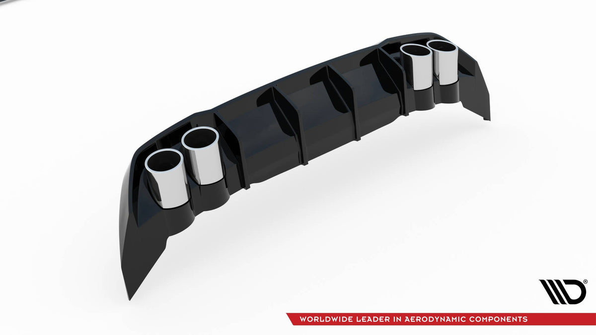 Maxton Design - Diffusor Heck Ansatz + Endrohre für Seat Leon FR Hatchback Mk4 - Aerowerk.