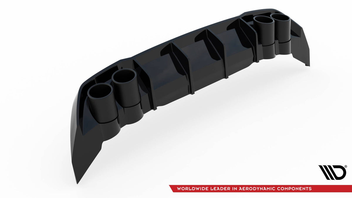 Maxton Design - Diffusor Heck Ansatz + Endrohre für Seat Leon FR Hatchback Mk4 - Aerowerk.
