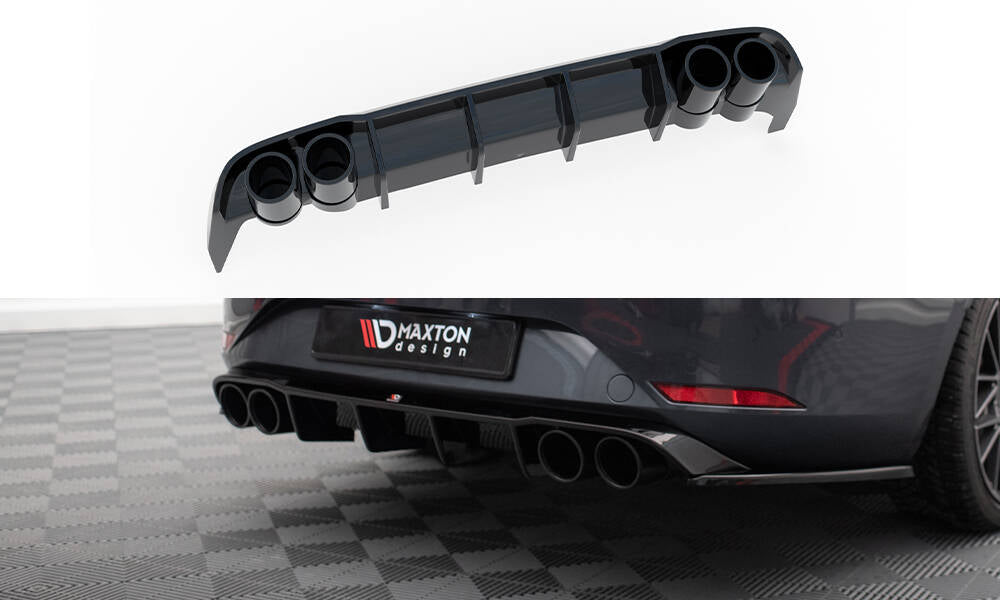 Maxton Design - Diffusor Heck Ansatz + Endrohre für Seat Leon ST FR Mk4 - Aerowerk.