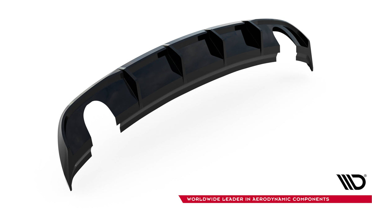 Maxton Design - Diffusor Heck Ansatz für Audi A3 Limousine 8V Facelift (Einzelauspuff li. re.) - Aerowerk.