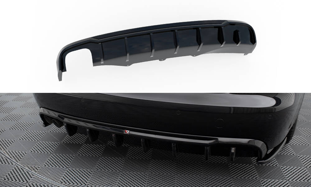 Maxton Design - Diffusor Heck Ansatz für Audi A4 B8 (Doppelauspuff li.) - Aerowerk.