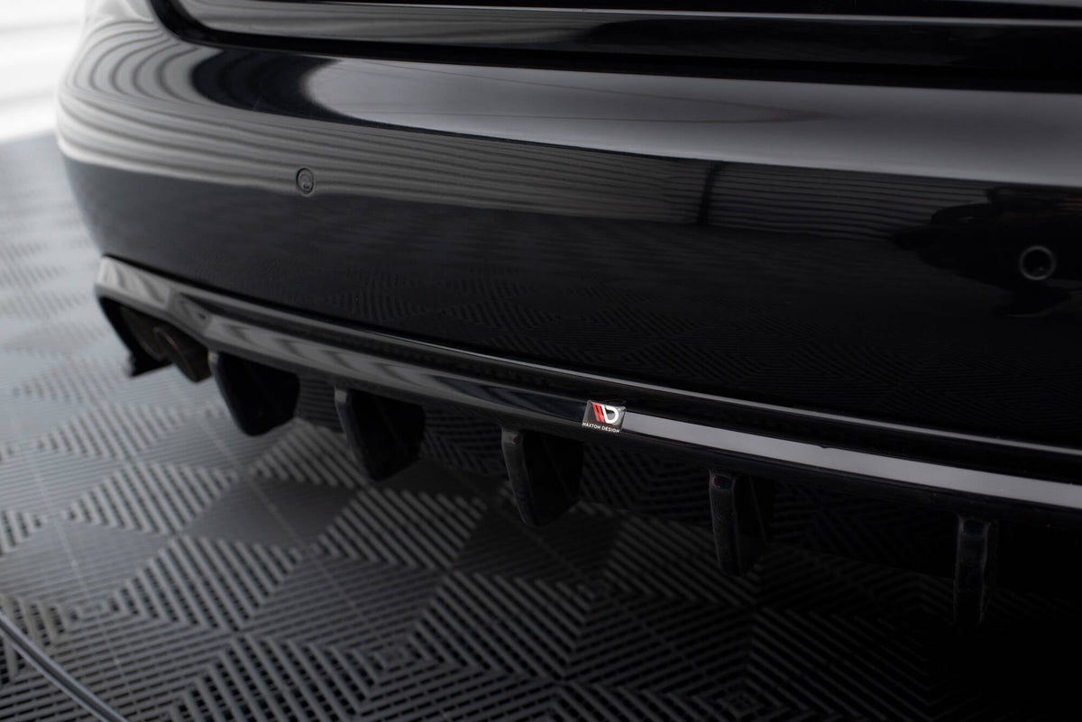 Maxton Design - Diffusor Heck Ansatz für Audi A4 B8 (Doppelauspuff li.) - Aerowerk.