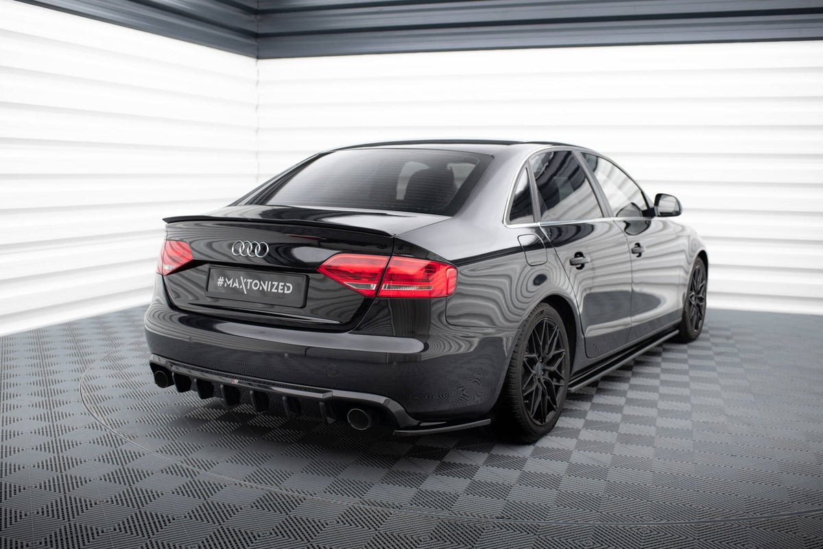 Maxton Design - Diffusor Heck Ansatz für Audi A4 B8 (Einzelauspuff li. re.) - Aerowerk.